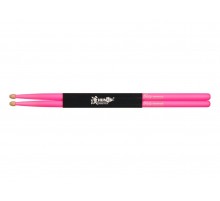 HUN 10101003010 Fluorescent Series 7A Барабанные палочки, розовые, орех гикори