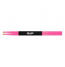 HUN 10101003010 Fluorescent Series 7A Барабанные палочки, розовые, орех гикори