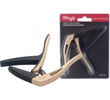 Stagg SCPX-CU CLWOOD Триггерный каподастр для акустических и электрогитар