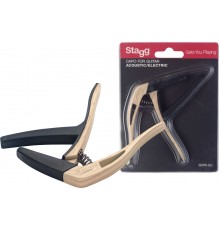 Stagg SCPX-CU CLWOOD Триггерный каподастр для акустических и электрогитар
