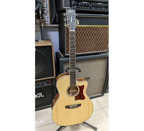 Cort GA10F NS Grand Regal Series электроакустическая гитара, с вырезом, цвет натуральный (УЦЕНКА)