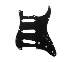 Musiclily MX1388BK Защитная накладка гитары Fender Stratocaster SSS, 3 слоя, черная