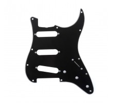 Musiclily MX1388BK Защитная накладка гитары Fender Stratocaster SSS, 3 слоя, черная