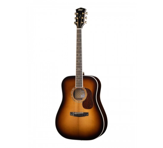 Cort Gold-D8 LB Акустическая гитара, санберст, с чехлом