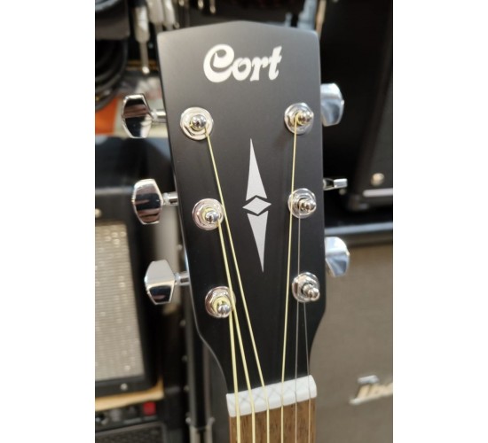 Cort AD810 BKS TAтрансакустическаягитара,корпусдредноут,цветчерныйматовый