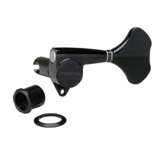 Gotoh GB350 RES-O-LITE Колки басовые облегченные 2+2, черные