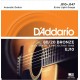 D'Addario EJ10 BRONZE 80/20 Струны для акустической гитары бронза Extra Light 10-47