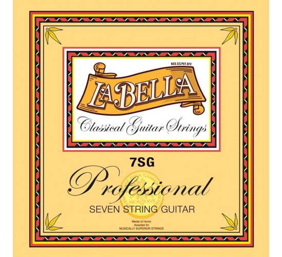 La Bella 7SG Комплект профессиональных струн для классической 7-струнной гитары