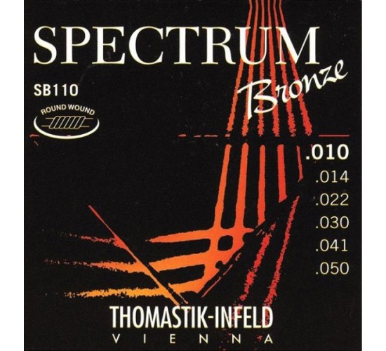 Thomastik SB110 Spectrum Bronze Комплект струн для акустической гитары, сталь/бронза, 010-050