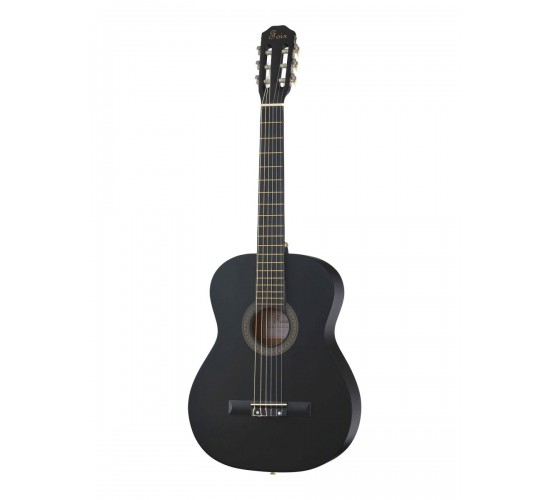 Foix FCG-2039CAP-BK-MAT Классическая гитара с чехлом, ремнем, тюнером, черная матовая