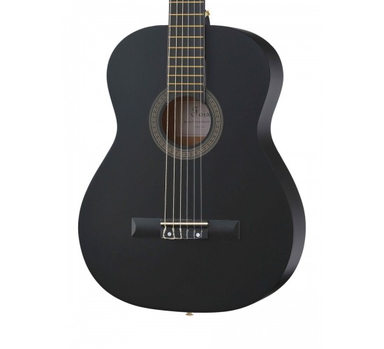 Foix FCG-2039CAP-BK-MAT Классическая гитара с чехлом, ремнем, тюнером, черная матовая