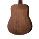 Cort EARTH MINI OP w_bag акустическая гитара с чехлом, корпус  3/4 дредноут, цвет Open pore