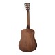 Cort EARTH MINI OP w_bag акустическая гитара с чехлом, корпус  3/4 дредноут, цвет Open pore