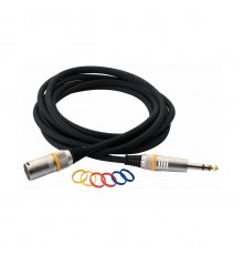 Rockcable RCL 30383 D6 M BA Кабель балансный XLR (M) - джек стерео, 3 м