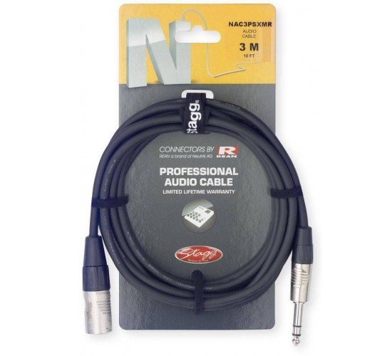 Stagg NAC3PSXMR аудио кабель Stereo phone/XLR M
