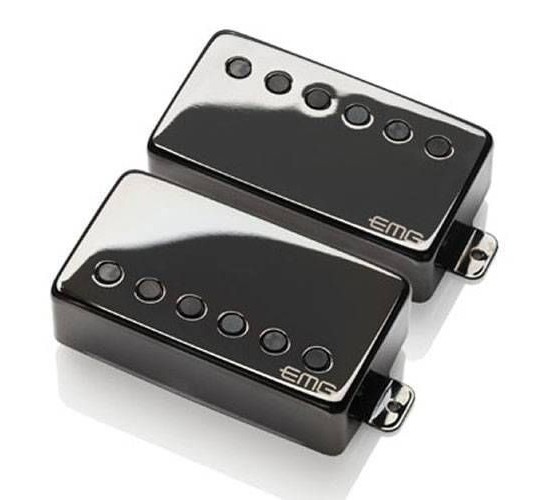 EMG JH Set Black Chrome (James Hetfield) Комплект звукоснимателей JH-N(neck) and the JH-B(bridge)
