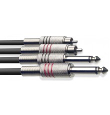 Stagg STC6PCM сдвоенный аудио шнур (2xJack 1/4" - 2xRCA). Длина: 6 м