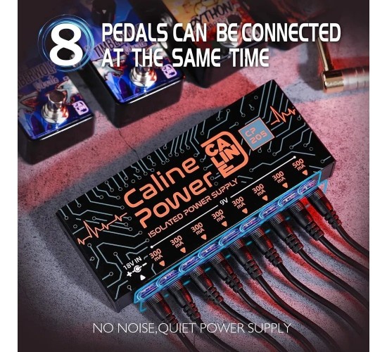 Caline CP-205 Multi-Output Power Supply блок питания для гитарных эффектов на 8 выходов