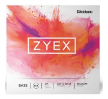 D'Addario DZ610 3/4M струны для контрабаса серия ZYEX, medium tension, 3/4