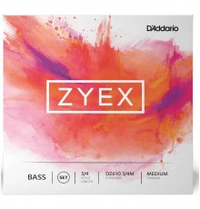 D'Addario DZ610 3/4M струны для контрабаса серия ZYEX, medium tension, 3/4