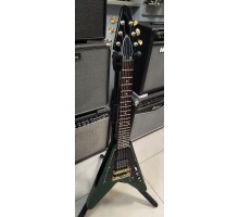 Grass Roots Delight-V mini Flying V электрогитара, цвет изумрудный USED
