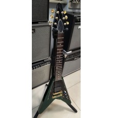 Grass Roots Delight-V mini Flying V электрогитара, цвет изумрудный USED