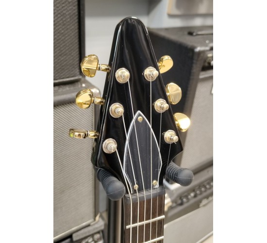 Grass Roots Delight-V mini Flying V электрогитара, цвет изумрудный USED
