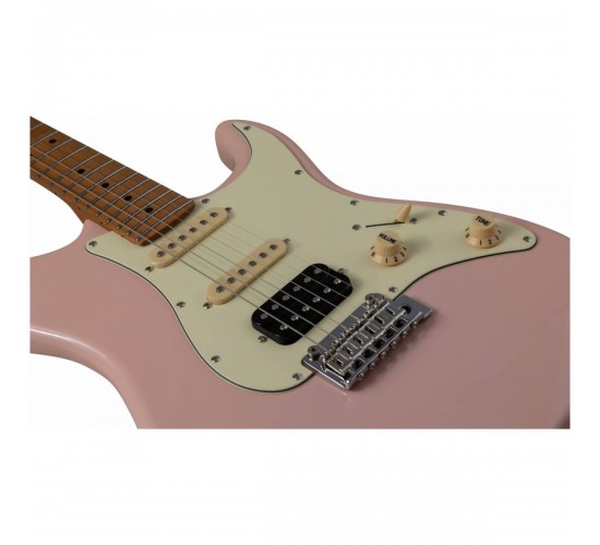 JET JS-400 PK электрогитара, Stratocaster, цвет shell pink (розовый)