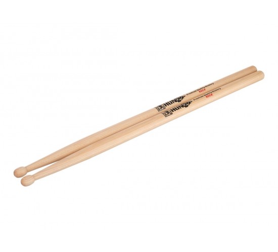 HUN 10101001025 Natural Series Rock Барабанные палочки, орех гикори, деревянный наконечник