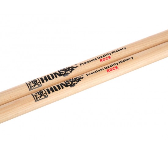 HUN 10101001025 Natural Series Rock Барабанные палочки, орех гикори, деревянный наконечник