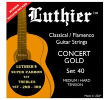 Luthier LU-40SC Комплект струн для классической гитары, средне-сильное натяжение, карбон
