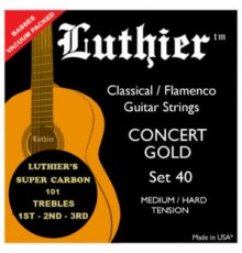 Luthier LU-40SC Комплект струн для классической гитары, средне-сильное натяжение, карбон