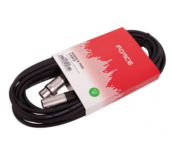 Force FMC-05/6 Шнур микрофонный XLR (F) -XLR (M) (6мх6мм)