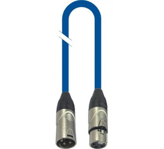 Force FMC-05/3 BL Шнур микрофонный XLR (F) -XLR (M), цвет синий