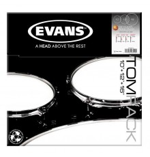 Evans ETP-G2CLR-R Clear Rock Набор пластика для том барабана, 10«/12»/16"