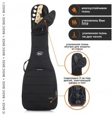 Bag&Music BM1201 Basic Bass Чехол для бас-гитары, цвет чёрный
