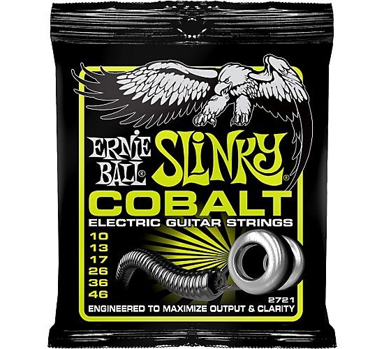 Ernie Ball 2721 струны для эл.гитары Cobalt Electric Regular Slinky (10-13-17-26-36-46) обмотка кобальт