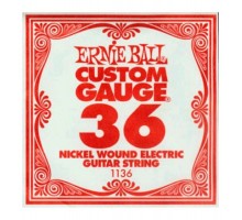 Ernie Ball 1136 струна для электро и акустических гитар. Никель, в оплётке, калибр .036