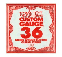 Ernie Ball 1136 струна для электро и акустических гитар. Никель, в оплётке, калибр .036