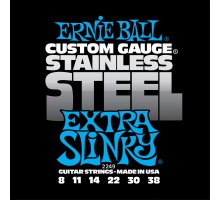 Ernie Ball 2249 струны для эл.гитары Stainless Steel Extra Slinky (8-11-14-22w-30-38)