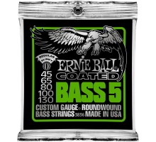 Ernie Ball 3836 струны для 5-струнной бас-гитары Coated Bass Regular Slinky 5 (45-65-80-100-130)