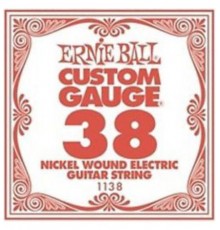 Ernie Ball 1138 струна для электро и акустических гитар. Никель, в оплётке, калибр .038
