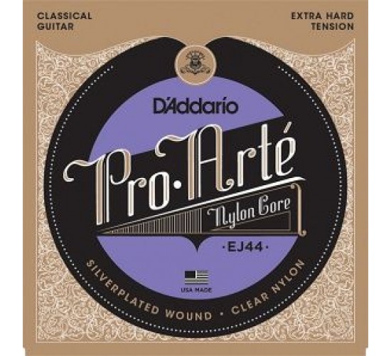 D'Addario EJ44 PRO ARTE Струны для классической гитары нейлоновые Extra Hard