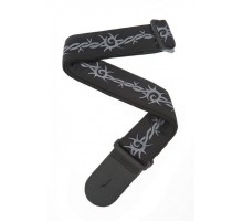 Planet Waves 50F04 Woven Ремень для гитары текстильный, без наплечника, рисунок «Barbed Wire»