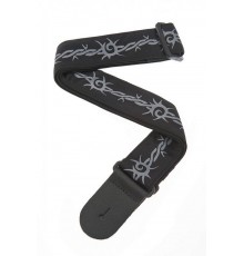 Planet Waves 50F04 Woven Ремень для гитары текстильный, без наплечника, рисунок «Barbed Wire»