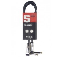 Stagg SPC060L DL профессиональный соединительный кабель с «угловыми» джеками.Длина: 60 см