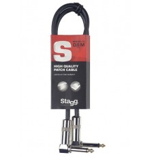 Stagg SPC060L DL профессиональный соединительный кабель с «угловыми» джеками.Длина: 60 см