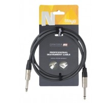 Stagg NGC10R профессиональный инструментальный кабель с разъемами REAN, длина 10 м.