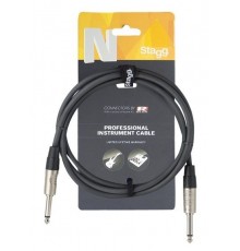 Stagg NGC10R профессиональный инструментальный кабель с разъемами REAN, длина 10 м.