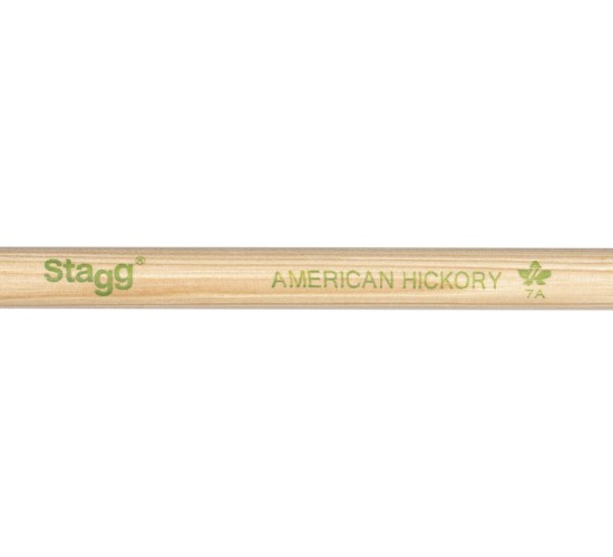 Stagg SHV7A Барабанные палочки, Hickory, подобраны в пары по весу, цвету и звучанию, 7A